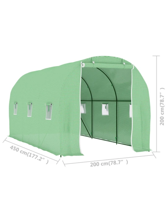 Šiltnamis, 4,5x2x2m, 9m²