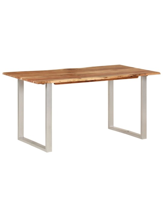 Valgomojo stalas, 154x80x76cm, akacijos medienos masyvas