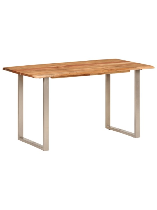 Valgomojo stalas, 140x70x76cm, akacijos medienos masyvas