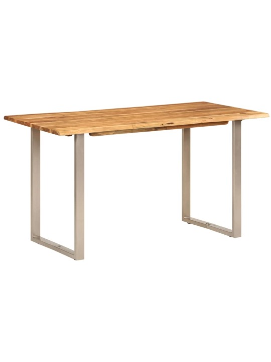 Valgomojo stalas, 140x70x76cm, akacijos medienos masyvas