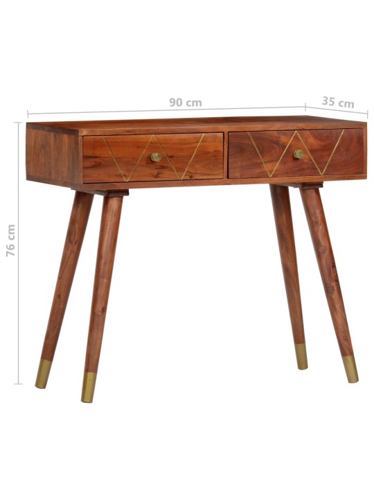 Konsolinis staliukas, 90x35x76cm, akacijos medienos masyvas