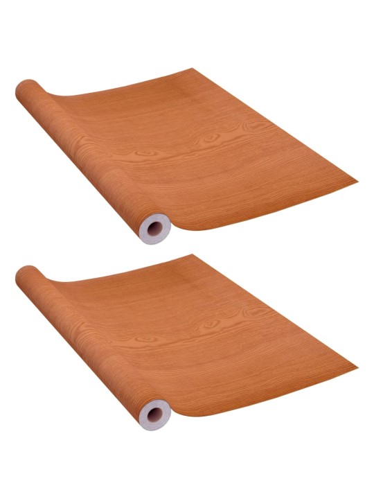 Lipnios plėvelės durims, 2vnt., šviesi ąžuolo, 210x90cm, PVC