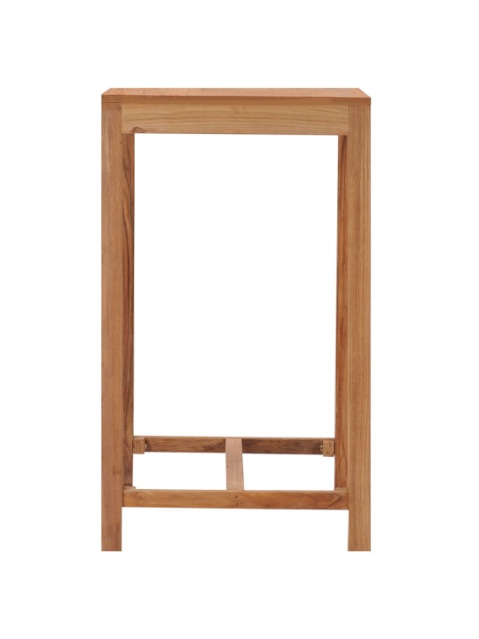 Sodo baro stalas, 60x60x105cm, tikmedžio medienos masyvas