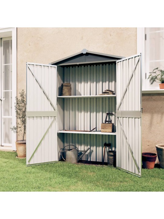 Sodo pašiūrė, pilka, 116x45x175cm, galvanizuotas plienas