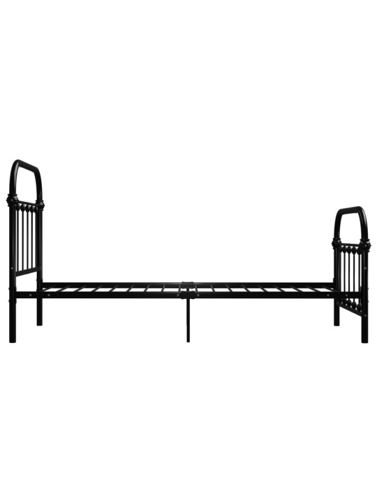 Lovos rėmas, juodos spalvos, 90x200cm, metalas
