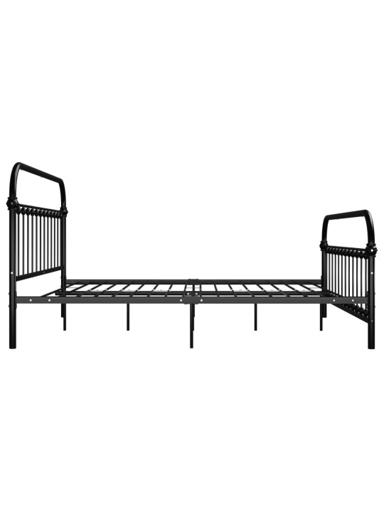 Lovos rėmas, juodos spalvos, 180x200cm, metalas