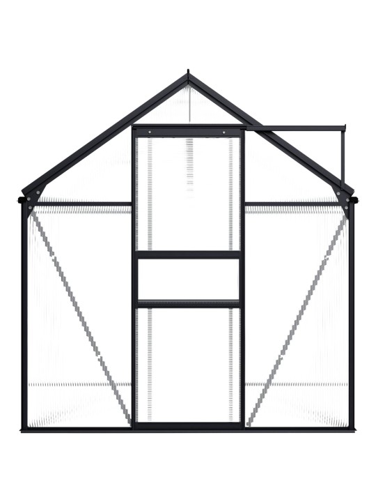 Šiltnamis, antracito spalvos, aliuminis, 4,75m²