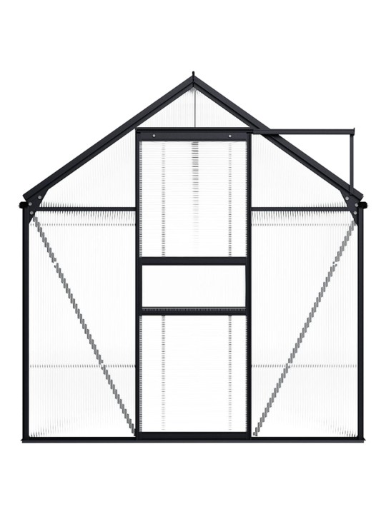 Šiltnamis, antracito spalvos, aliuminis, 8,17m²