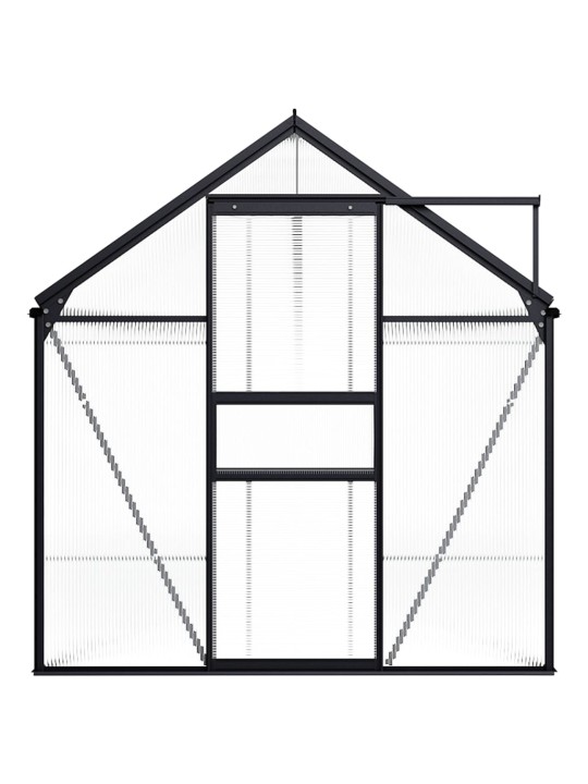 Šiltnamis, antracito spalvos, aliuminis, 9,31m²