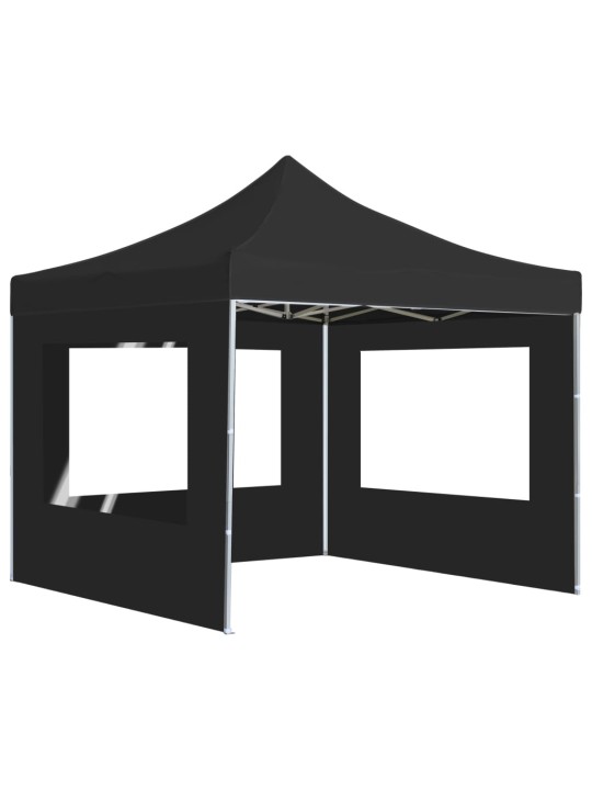 Išskleidžiama palapinė su sienomis, antracito, 2x2m, aliuminis