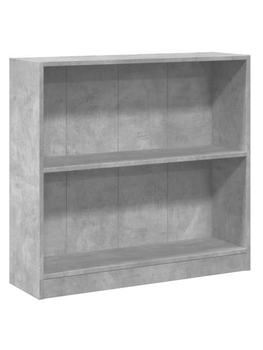 Lentyna knygoms, betono pilkos spalvos, 80x24x75cm, MDP