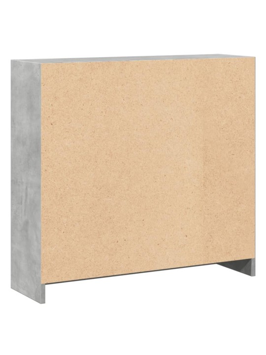 Lentyna knygoms, betono pilkos spalvos, 80x24x75cm, MDP