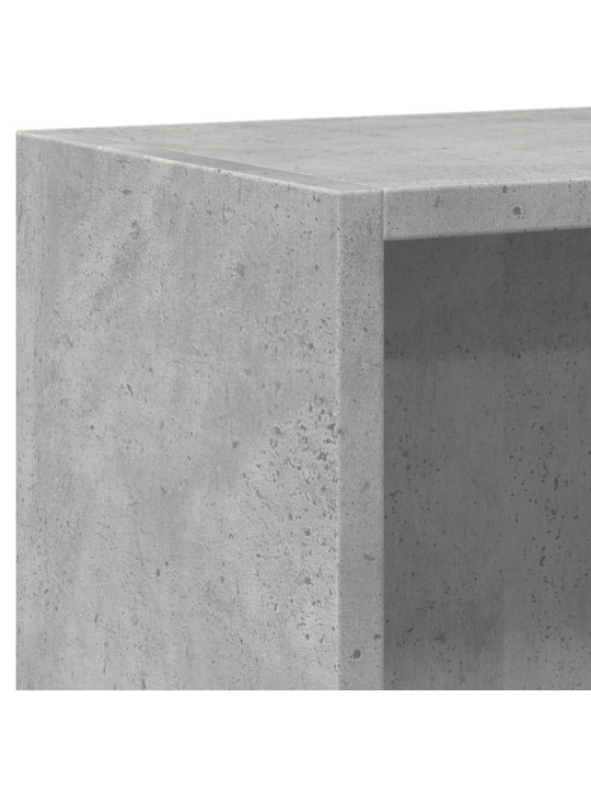 Lentyna knygoms, betono pilkos spalvos, 80x24x75cm, MDP