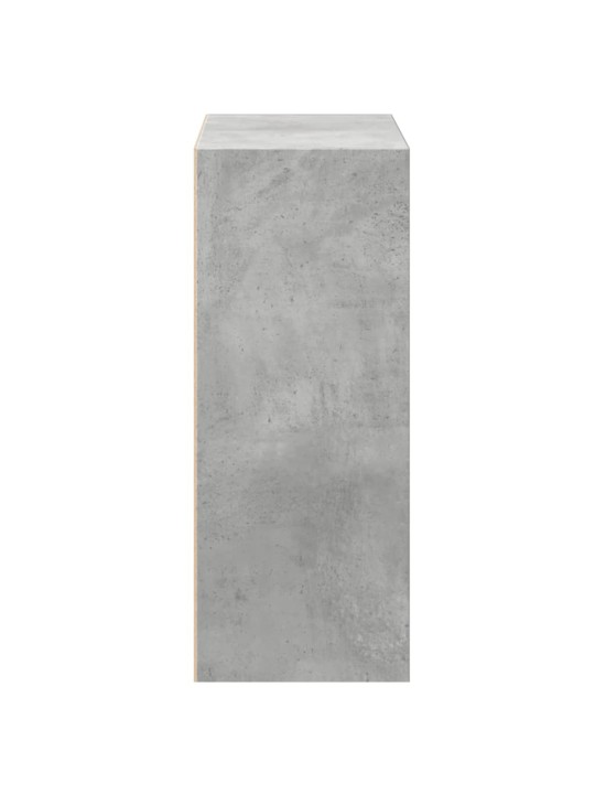 Spintelė knygoms, 2 lentynos, betono pilka, 40x30x76,5cm, MDP