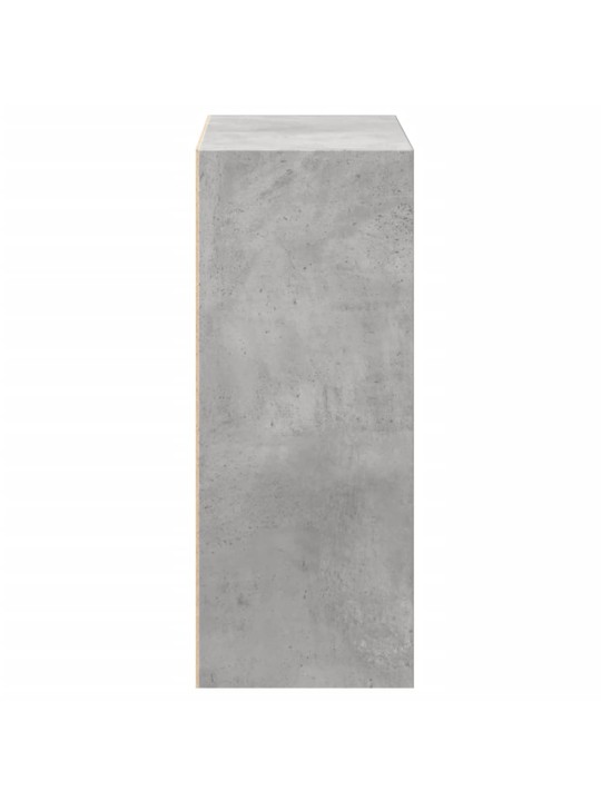 Spintelė knygoms, 2 lentynos, betono pilka, 60x30x76,5cm, MDP