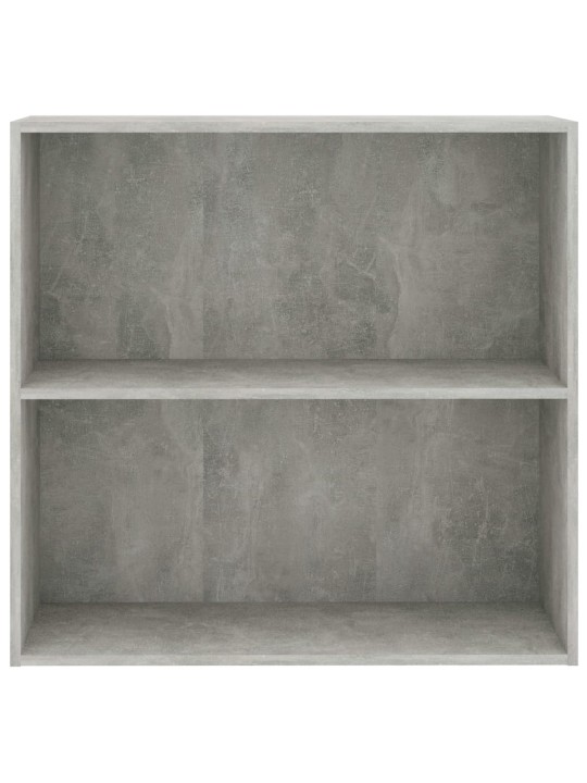 Spintelė knygoms, 2 lentynos, betono pilka, 80x30x76,5cm, MDP
