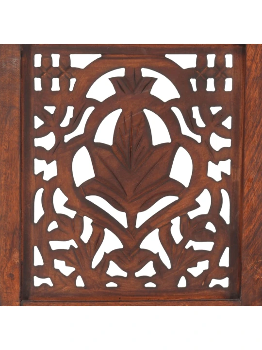 Kambario pertvara, 3 dalių, ruda, 120x165cm, mango masyvas