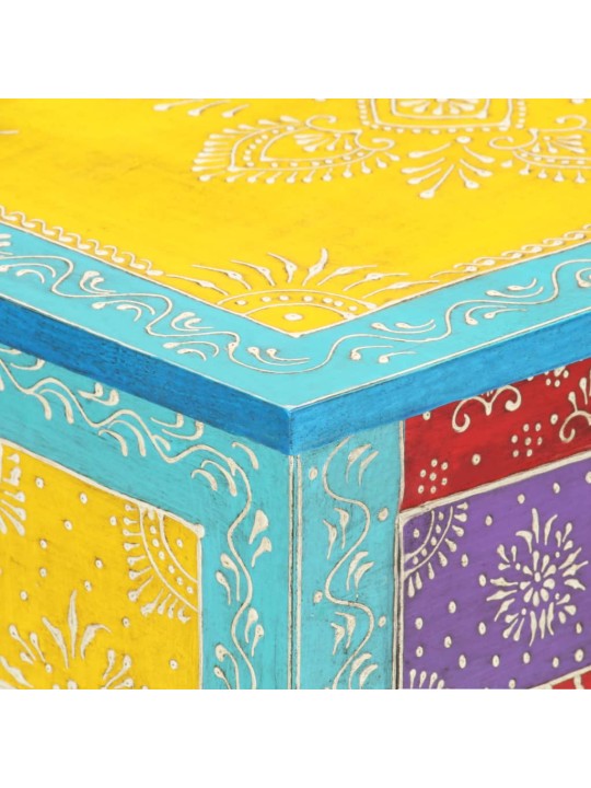 Naktinė spintelė, 40x30x50cm, mango masyvas, dažyta rankomis