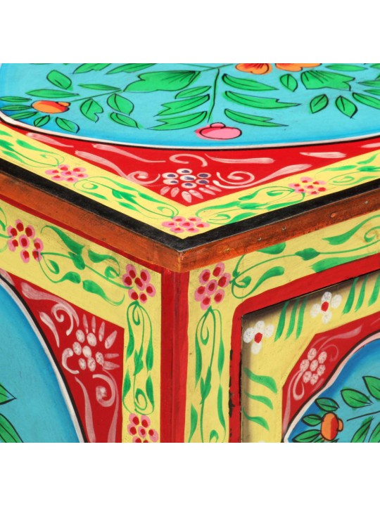 Naktinė spintelė, 40x30x50cm, mango masyvas, dažyta rankomis