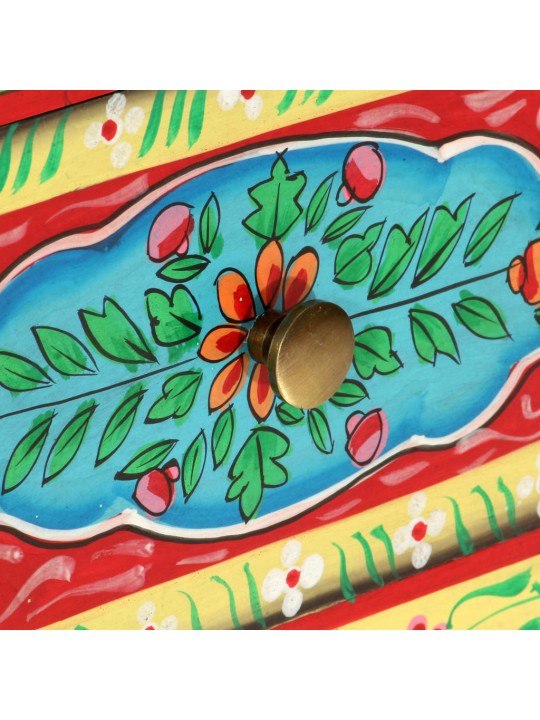 Naktinė spintelė, 40x30x50cm, mango masyvas, dažyta rankomis