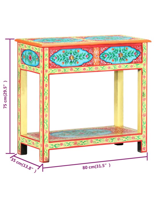Konsolinis staliukas, 80x35x75cm, mango medienos masyvas