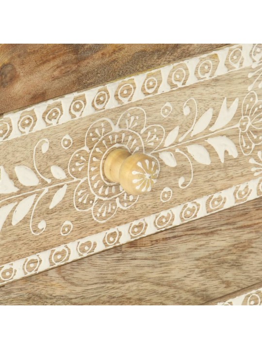 Naktinė spintelė, 40x30x60cm, mango masyvas, tapyta rankomis