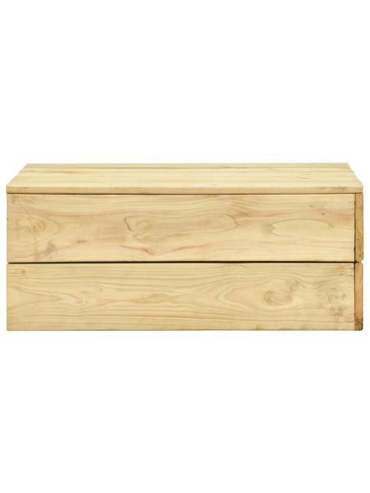 Sodo stalas, 75x75x31cm, impregnuota pušies mediena