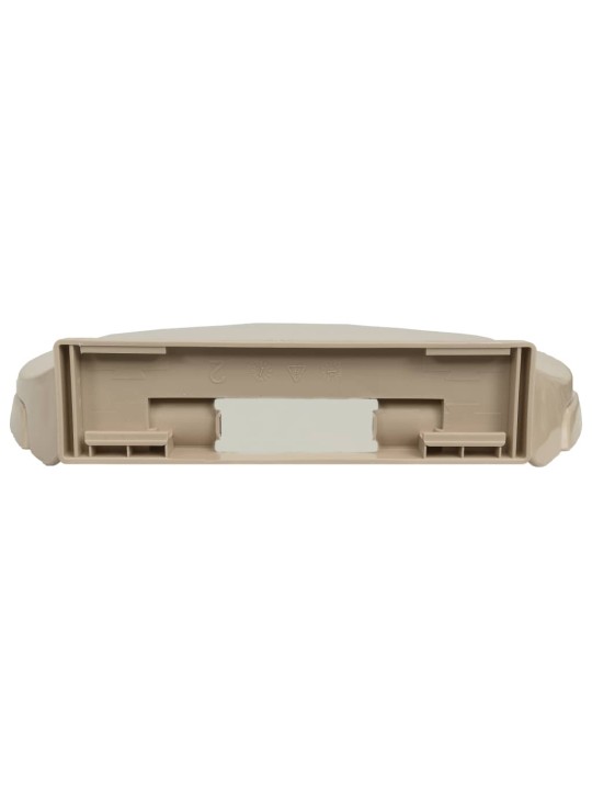 Klozeto sėdynė su soft-close mechanizmu, smėlio spalvos, ovali