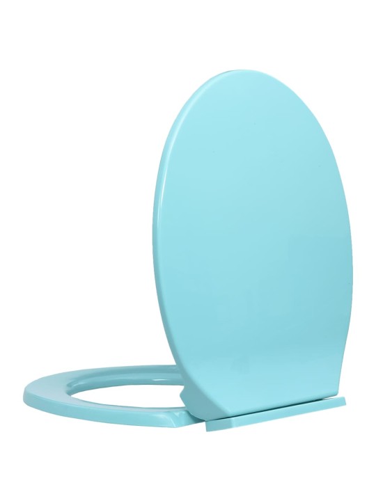 Klozeto sėdynė su soft-close mechanizmu, žalios spalvos, ovali