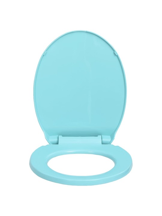 Klozeto sėdynė su soft-close mechanizmu, žalios spalvos, ovali