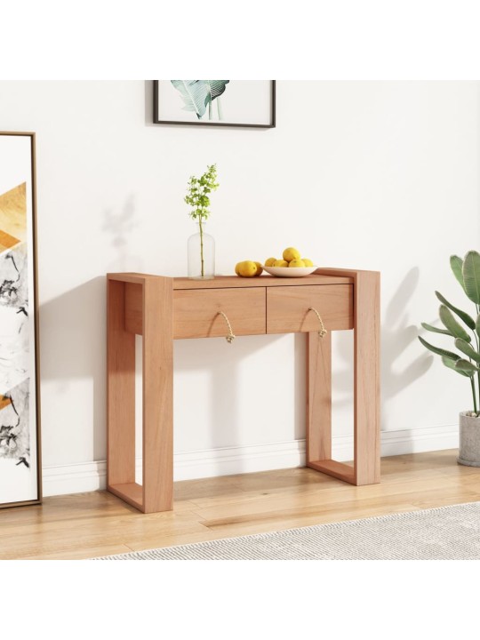 Konsolinis staliukas, 90x35x75cm, tikmedžio medienos masyvas