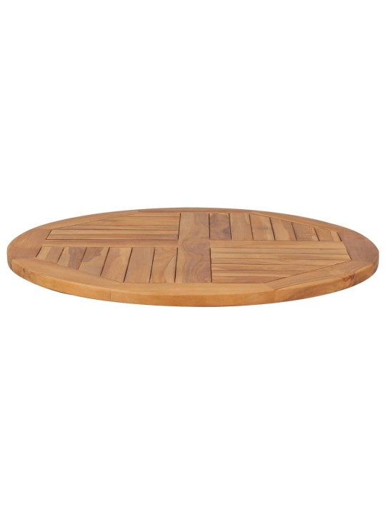 Stalviršis, 80cm, tikmedžio medienos masyvas, apskritas, 2,5cm