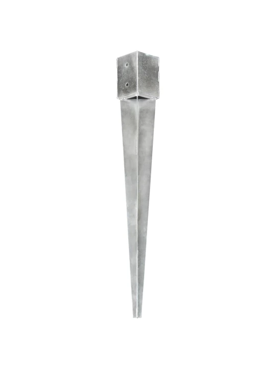 Smeigiami kuoliukai, 2vnt., sidabriniai, 12x12x89cm, plienas