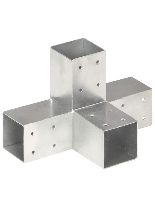 Stulpų sujungimai, 4vnt., 71x71mm, metalas, X formos