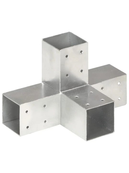 Stulpų sujungimai, 4vnt., 71x71mm, metalas, X formos