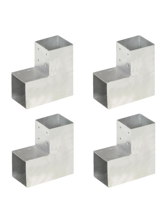 Stulpų sujungimai, 4vnt., 101x101mm, metalas, L formos