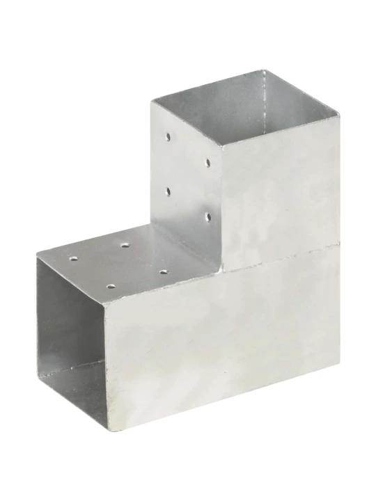 Stulpų sujungimai, 4vnt., 101x101mm, metalas, L formos