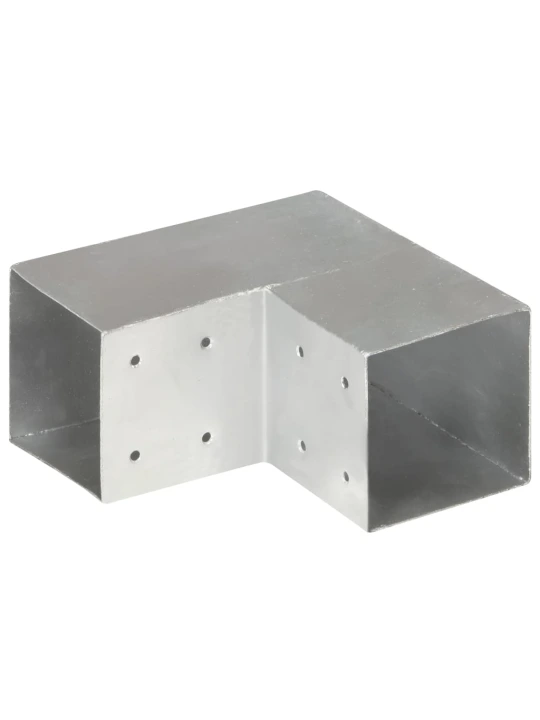 Stulpų sujungimai, 4vnt., 101x101mm, metalas, L formos
