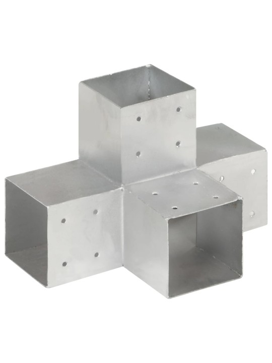 Stulpų sujungimai, 4vnt., 101x101mm, metalas, X formos