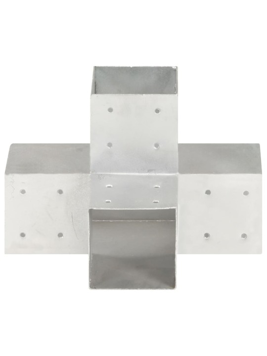 Stulpų sujungimai, 4vnt., 101x101mm, metalas, X formos