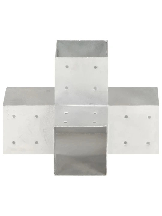 Stulpų sujungimai, 4vnt., 101x101mm, metalas, X formos