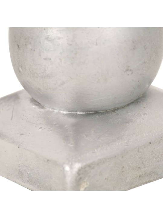 Stulpų dangteliai, 6vnt., 91x91mm, galvanizuotas metalas