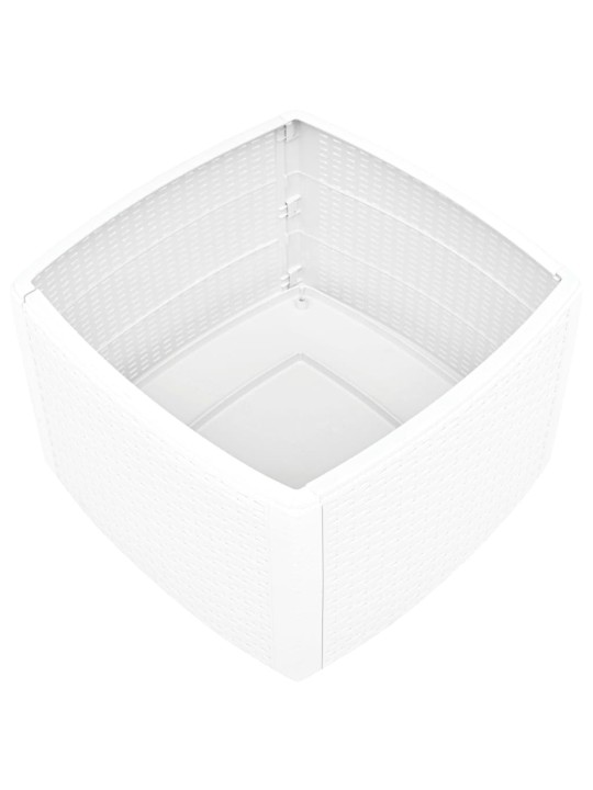 Šoninis staliukas, baltos spalvos, 54x54x36,5cm, plastikas