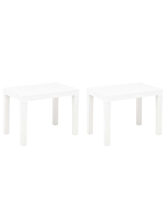 Sodo suoliukai, 2vnt., baltos spalvos, plastikas