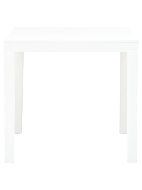 Sodo stalas, baltos spalvos, 78x78x72cm, plastikas