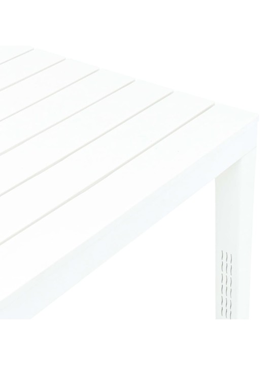 Sodo stalas, baltos spalvos, 78x78x72cm, plastikas