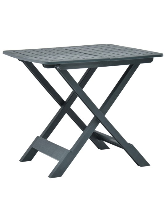 Sulankstomas sodo stalas, žalios spalvos, 79x72x70cm, plastikas