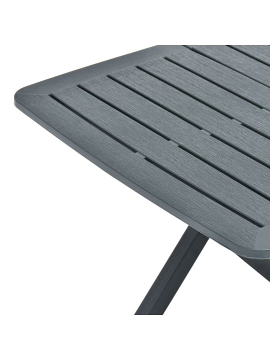 Sulankstomas sodo stalas, žalios spalvos, 79x72x70cm, plastikas