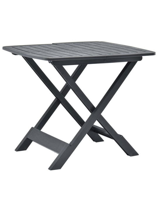 Sulankstomas sodo stalas, antracito, 79x72x70cm, plastikas