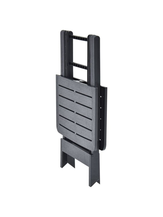 Sulankstomas sodo stalas, antracito, 79x72x70cm, plastikas